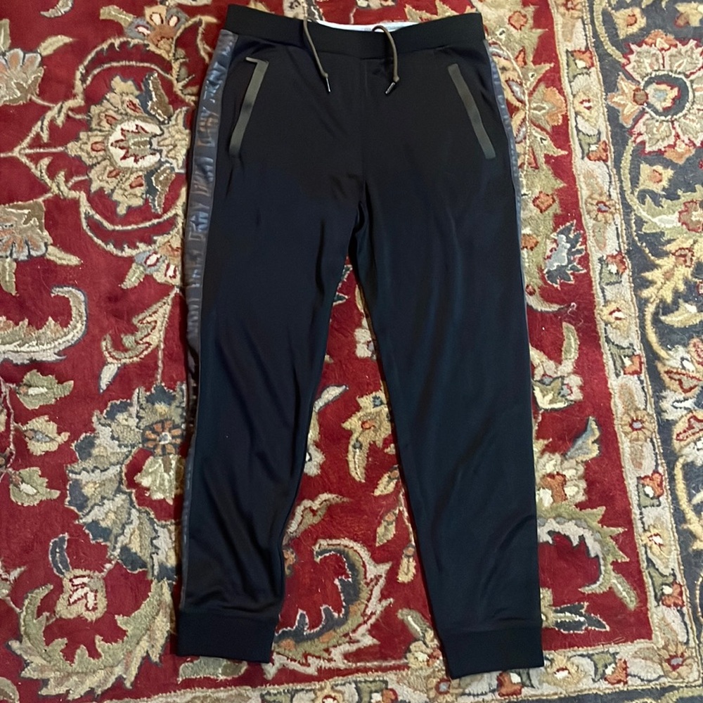 DKNY Jogger Pants Leather Patched